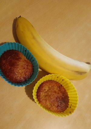 Una foto de Muffins Saludables Para la Merienda de Tu Bebé, Sin Azúcar 🍌En Freidora de Aire