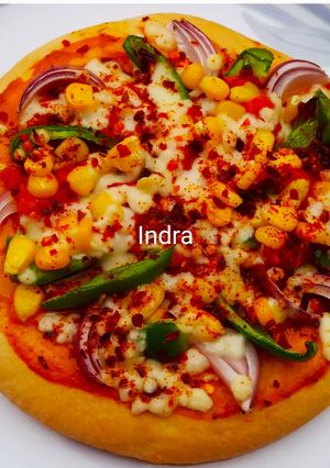 कॉर्न चीज पिज़्ज़ा(corn cheese pizza recipe in hindi) रेसिपी मुख्य फोटो