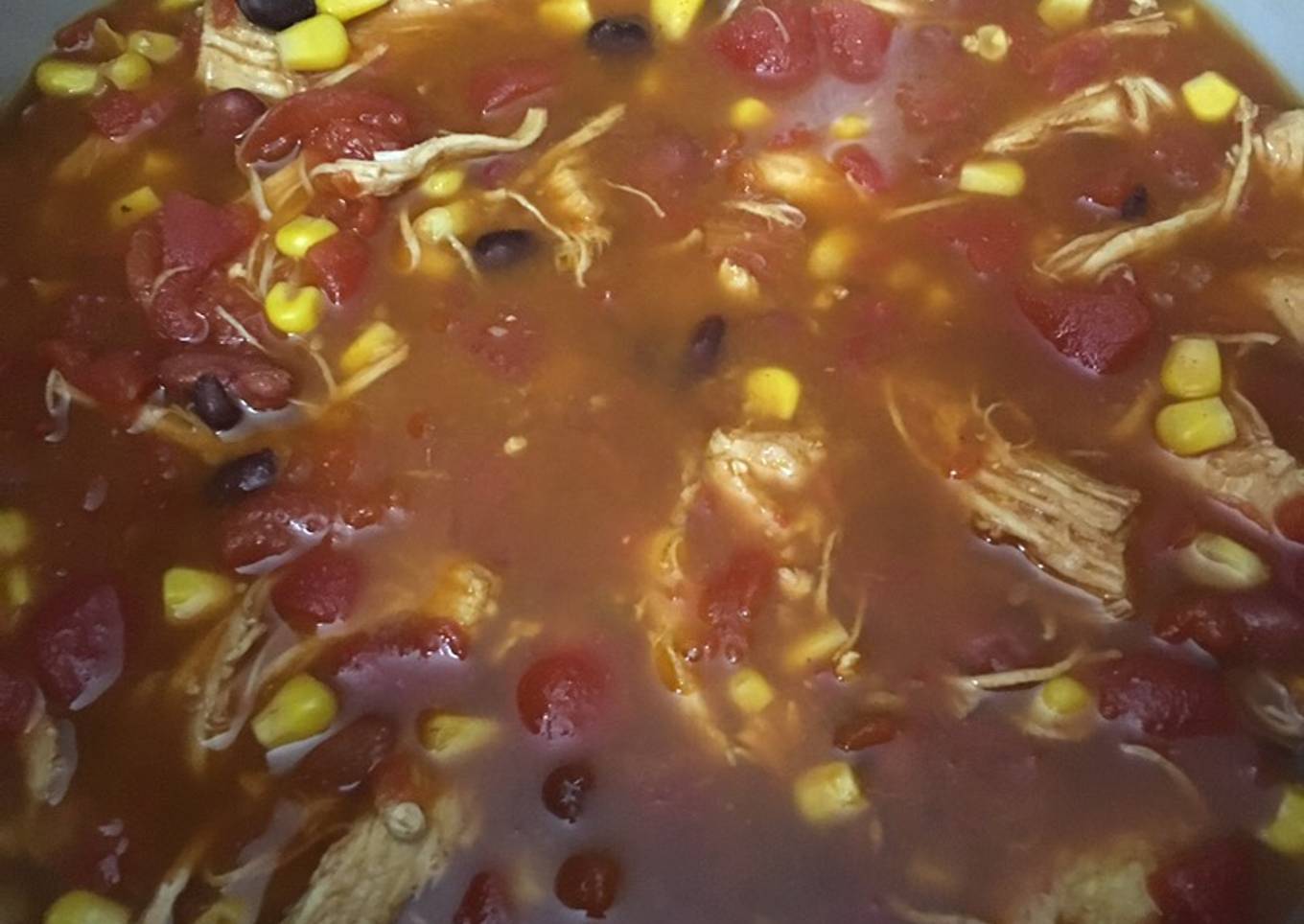 Chicken taco soup