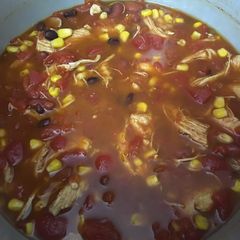 A picture of Chicken Taco soup.
