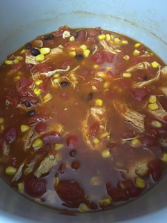 A picture of Chicken Taco soup.
