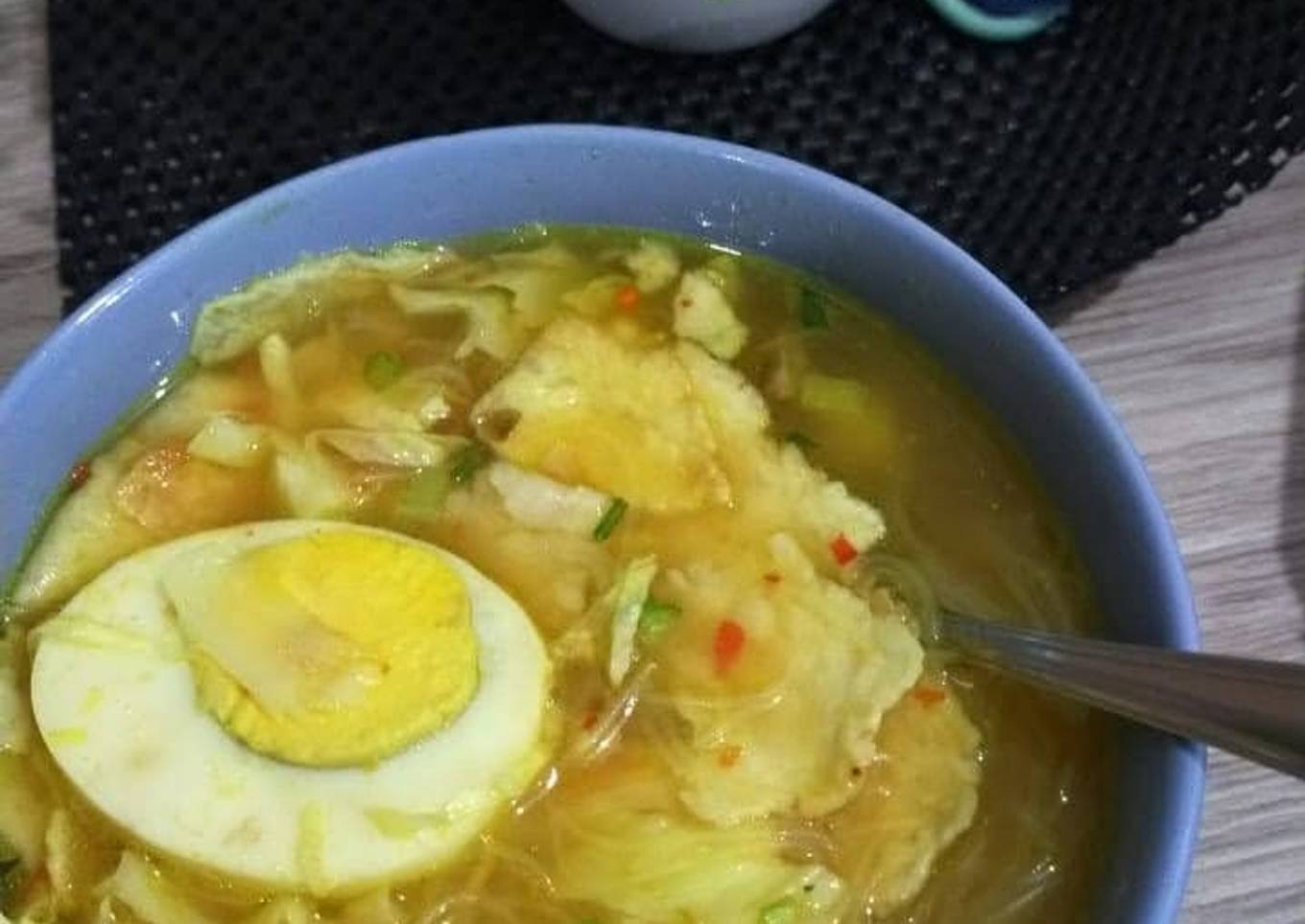 Soto ayam bening Komplit 😊😊