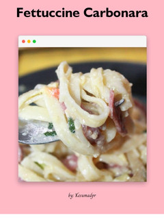 Foto resep Fettuccine carbonara