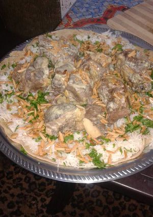 صورة لوصفة منسف لحمه