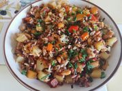 Une photo de riz frit