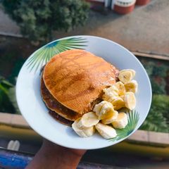 A picture of Breakfast pancakes 🥞.