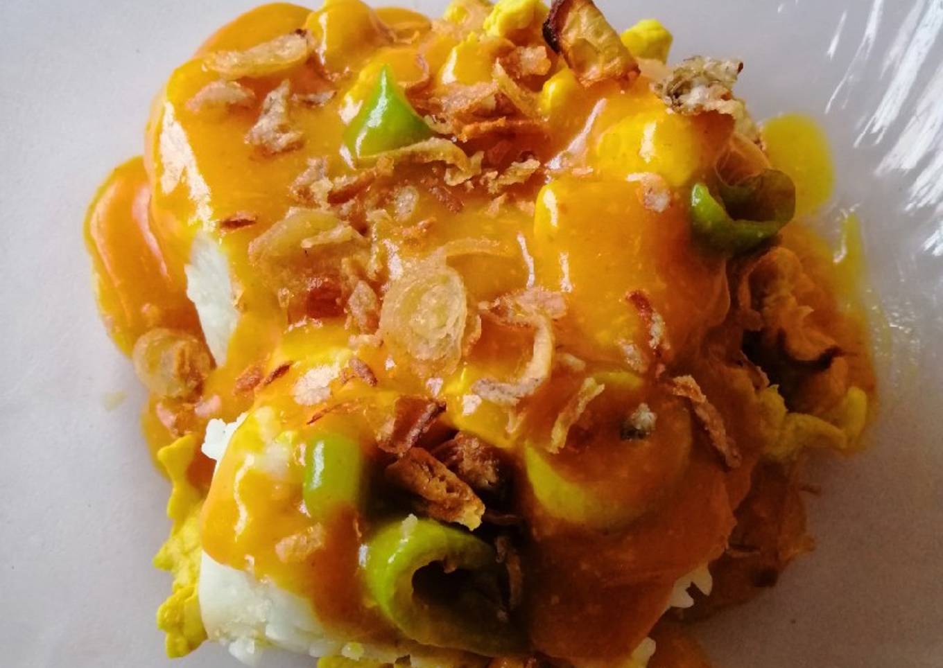 Satay goreng kuah padang