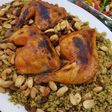فريكة مفلفلة ودجاج مشوي