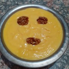 A picture of Chunky nutty mango shrikhand.