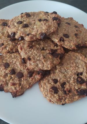 Una foto de Galletas de avena y plátano