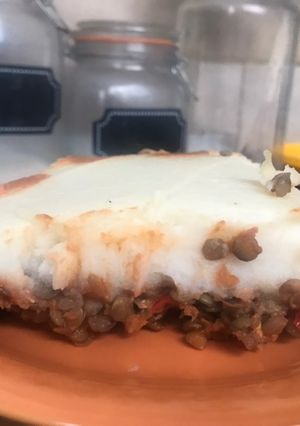 Una foto de Pastel de lentejas