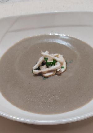 Una foto de Crema de Champiñones Toad