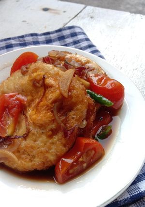 Foto resep Telur ceplok kuah kecap