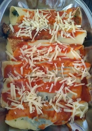 Una foto de Canelones de verdura