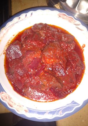 A picture of Chukndr gosht.