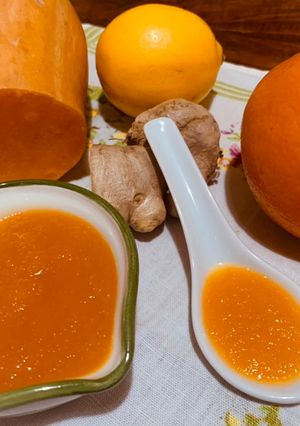 O poză a rețetei Dulceață de dovleac și portocale.