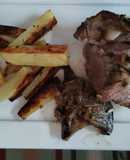 Carne al horno rápida con papas