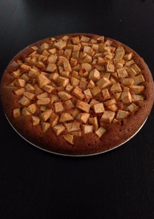 A picture of Apple Cake with a Dutch touch.
