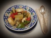 Une photo de salade de fruit orange banane