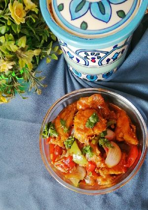 A picture of Chilli chicken.