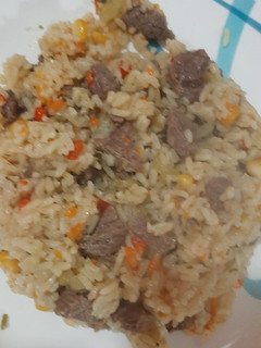 Una foto de Arroz con guiso
