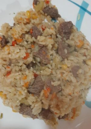 Una foto de Arroz con guiso