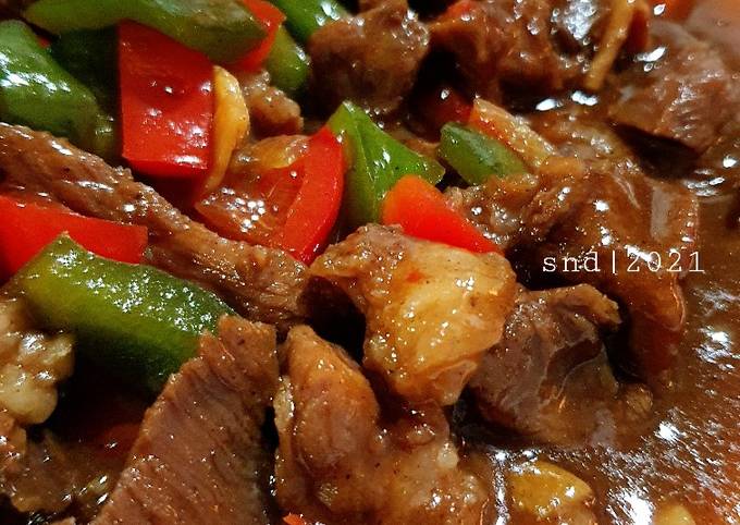 Sapi Lada Hitam (Beef Blackpepper) #antiribet 🇨🇳