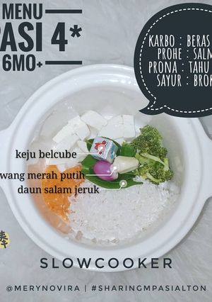 Foto resep Menu Mpasi 4bintang 6mo+ Salmon Brokoli