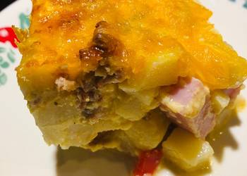 Unique Recipe Meat Lovers Potato OBrian Breakfast Casserole  Delicious Simple