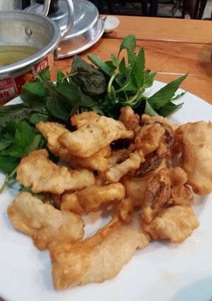 Hình của món Mực chiên giòn... nhậu đê.