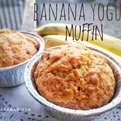 A picture of Resep camilan banana yogurt muffin / muffin pisang.
