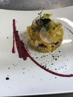 Una foto de Revuelto de Bacalao Dorado