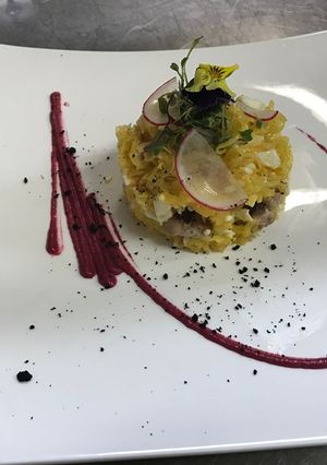 Una foto de Revuelto de Bacalao Dorado