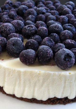 A picture of No-Bake Yoghurt Cheesecake.