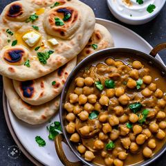 A picture of Creamy White Breakfast Chickpeas.