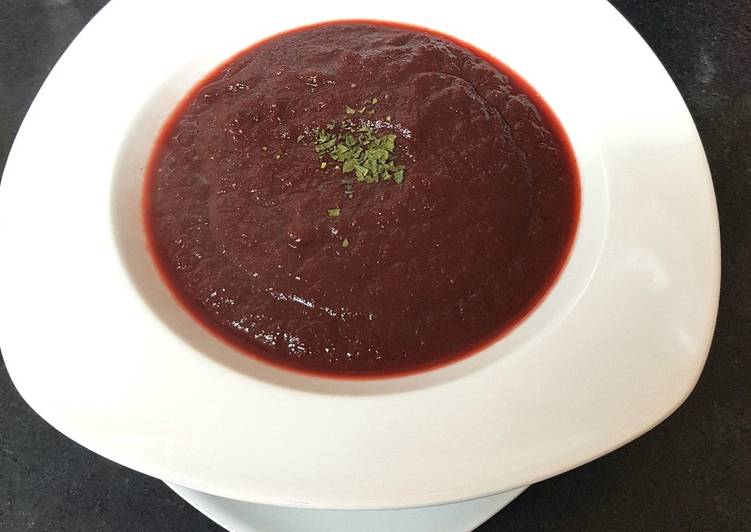 The Simple and Healthy My Thick Sweet Tasting Beetroot,Corriander Soup 😘
