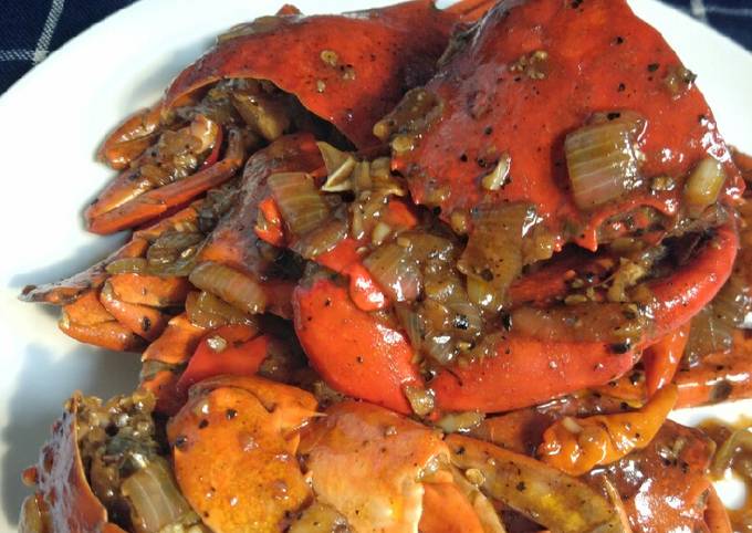 Cara Gampang Membuat Kepiting Lada Hitam pedas Anti Gagal