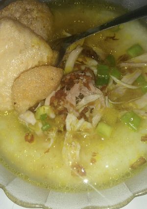 Foto resep Bubur Ayam (resep kaldu ayam)