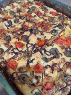 Una foto de Focaccia italiana