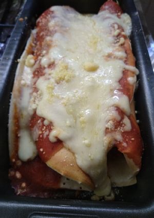 Foto de Panqueca com carne moída fake