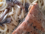 Pasta con salmón
