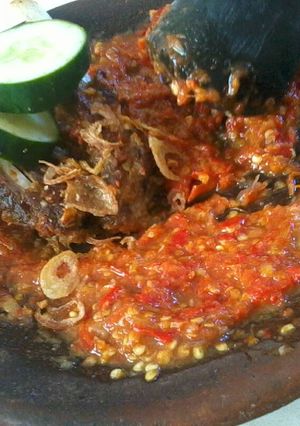 Foto resep Iga Kambing Dipenyet Sambel