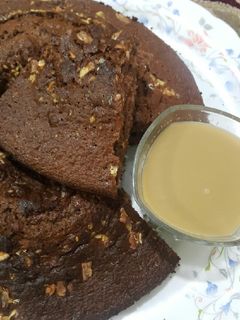 عکسی از دستور کیک کاکائویی گردو