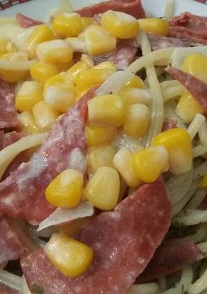 Foto resep Spaghetti Sweet Corn