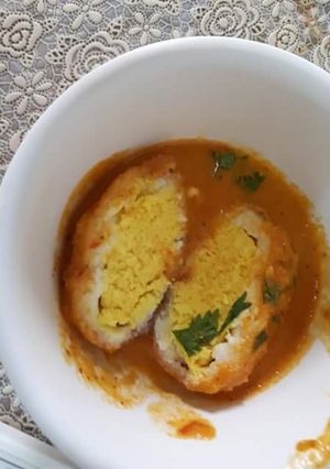 A picture of Veg egg curry.
