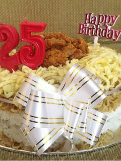 Foto resep Noodle cake with chicken and eggs
