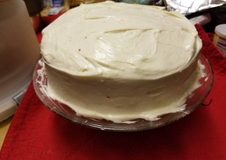 Steps to Prepare Homemade Red velvet cake