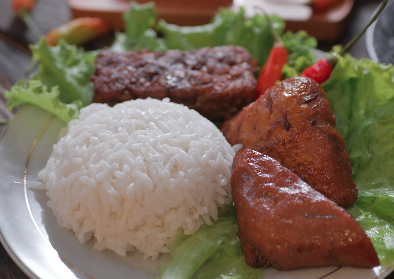 Bacem tahu tempe