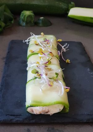 Una foto de Canelón de Calabacín