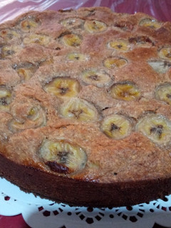 Una foto de Bizcochuelo de banana con harina integral